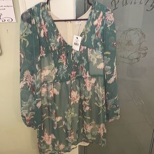 Sea Green floral Lucca Couture dress with tags